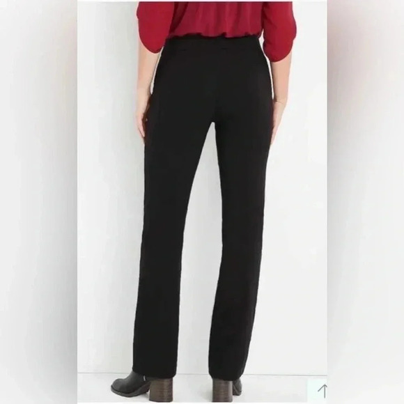 Maurices Mid Rise Boot Cut Stretch Black Pull On Pants  Size Small Reg - Picture 2 of 13